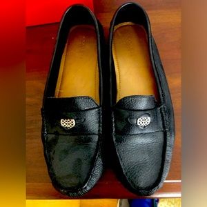 Coach Nicola leather loafers 9.5 black